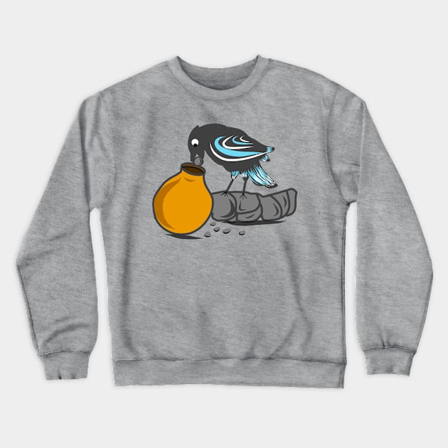 Crow and the pot Crewneck Sweatshirt by Asafee's store